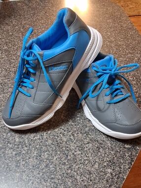 Dexter Womans Gray and Blue Athletic Sneakers Sz 7